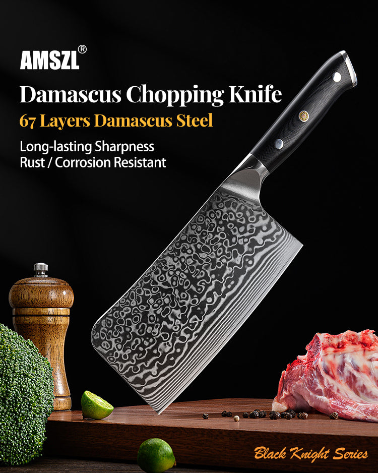 AMSZL 6.5 inch Damascus Chopping Cleaver DM-GS013-1