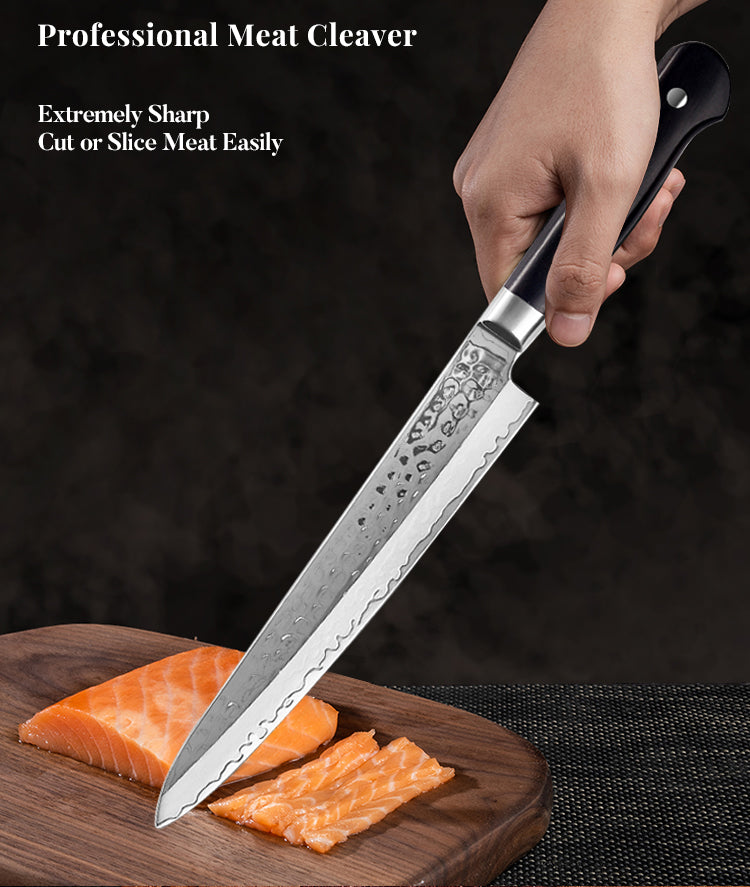 AMSZL Silver Scale Series - 8 inch Carving Knife, B9-C6