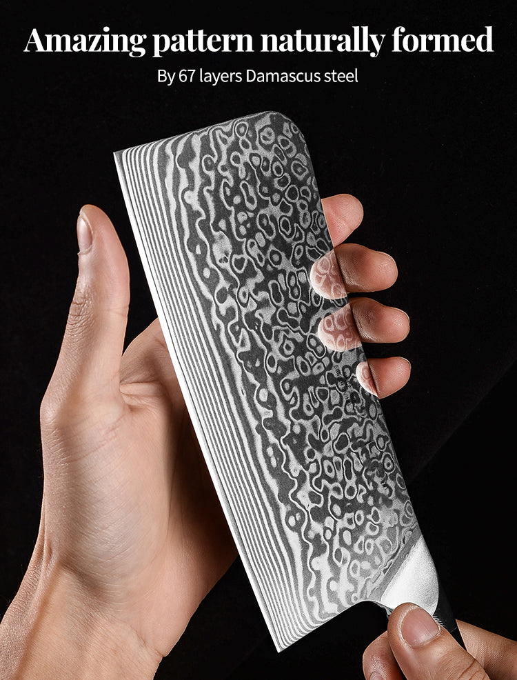 AMSZL 6.5 inch Damascus Chopping Cleaver DM-GS013-1