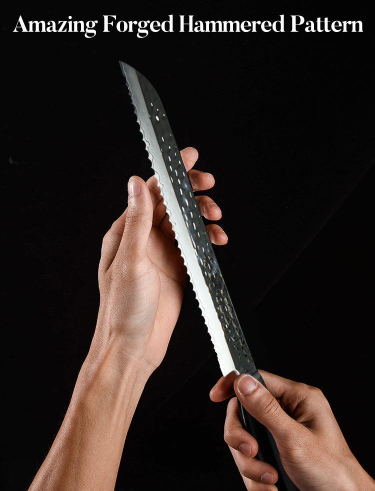 AMSZL Silver Scale Series - 8 inch Bread Knife, B9-C5