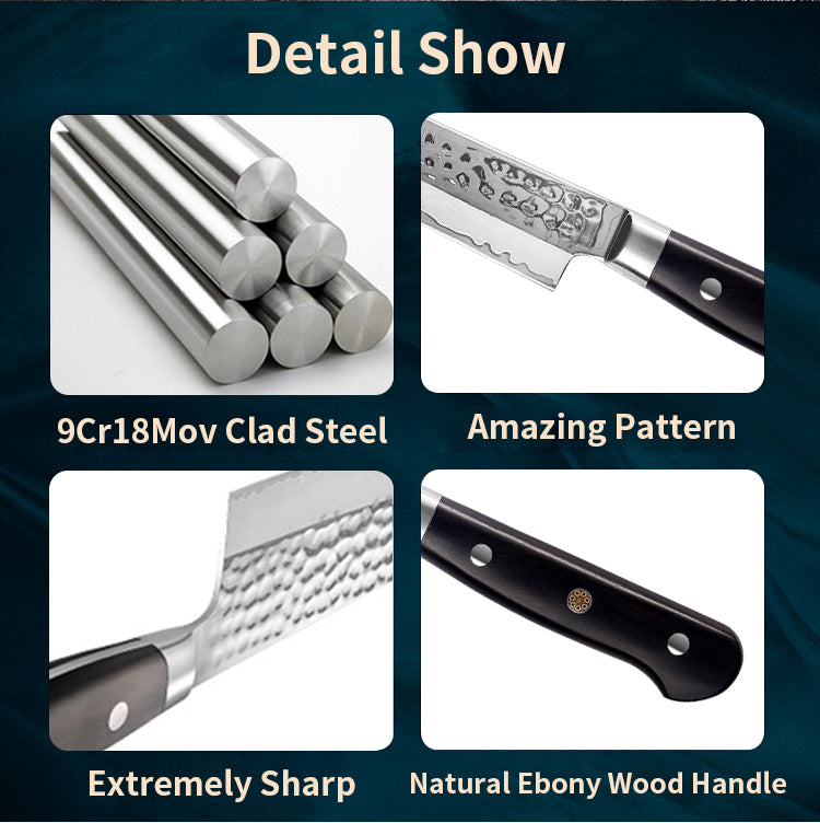 AMSZL Silver Scale Series - 8 inch Carving Knife, B9-C6