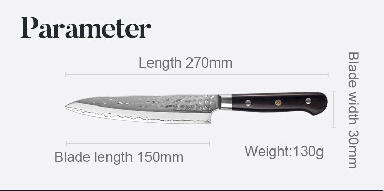 AMSZL Silver Scale Series - 6 inch Utility Knife, B9-C8