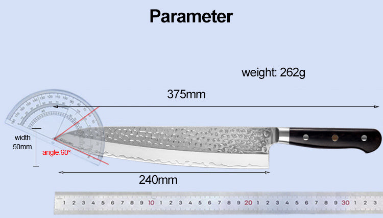 AMSZL Silver Scale Series - 9 inch Gyuto Knife, B9-C10A