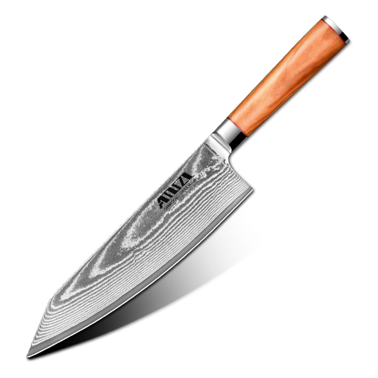 AMSZL 8.5 inch Damascus Japanese VG10 Steel Core Chef Knife DM-GM11