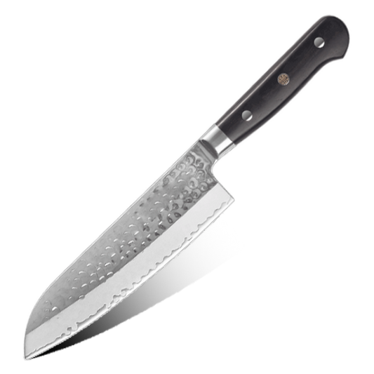 AMSZL Silver Scale Series - 7 inch Santoku Knife, B9-C4
