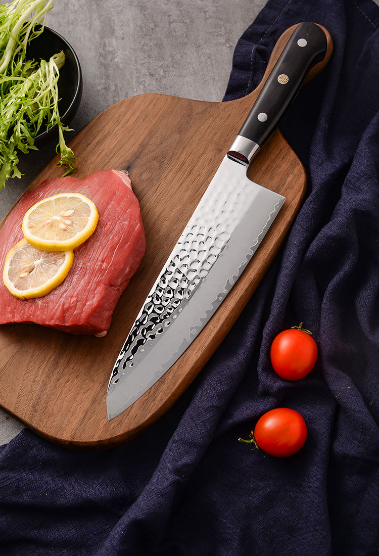 AMSZL Silver Scale Series - 7 inch Santoku Knife, B9-C4