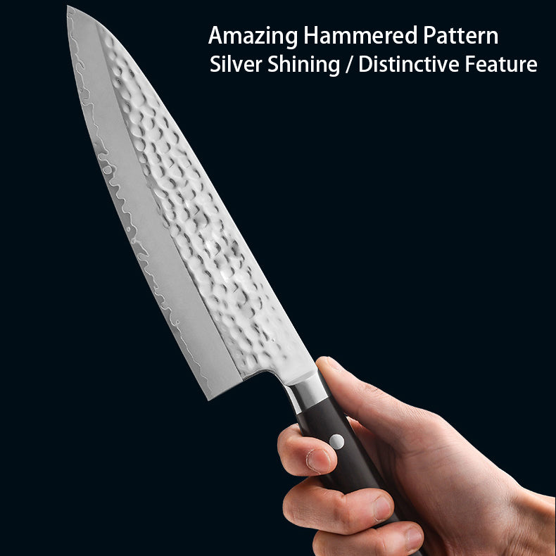 AMSZL Silver Scale Series - 7 inch Santoku Knife, B9-C4