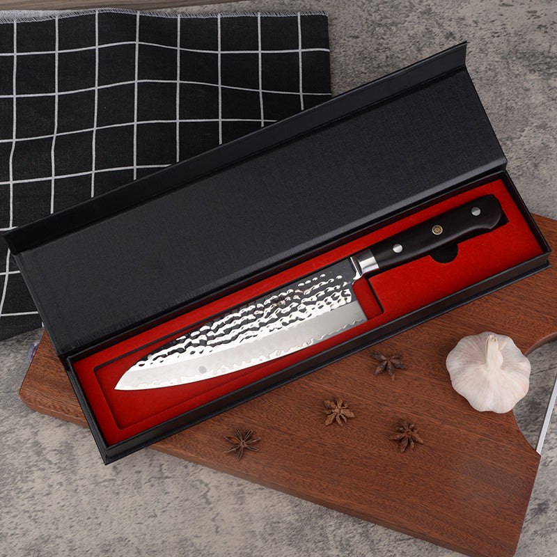 AMSZL Silver Scale Series - 7 inch Santoku Knife, B9-C4