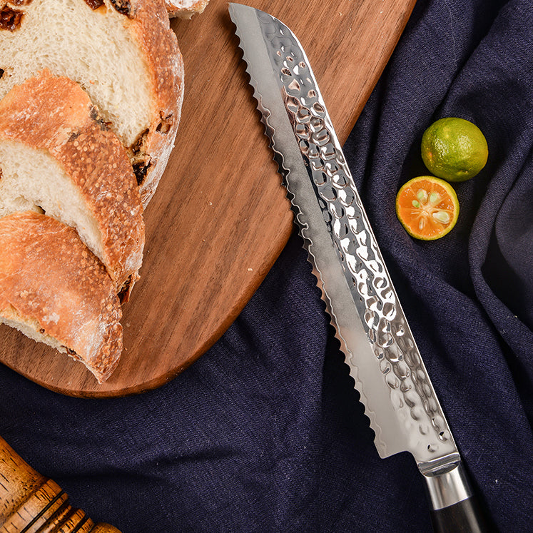 AMSZL Silver Scale Series - 8 inch Bread Knife, B9-C5