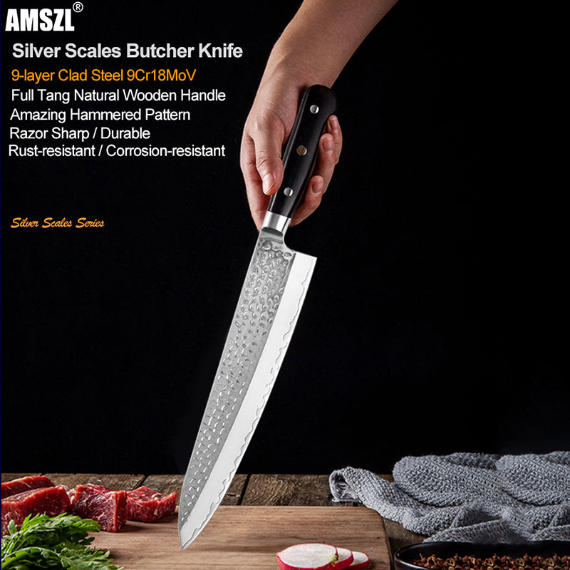 AMSZL Silver Scale Series - 9 inch Gyuto Knife, B9-C10A