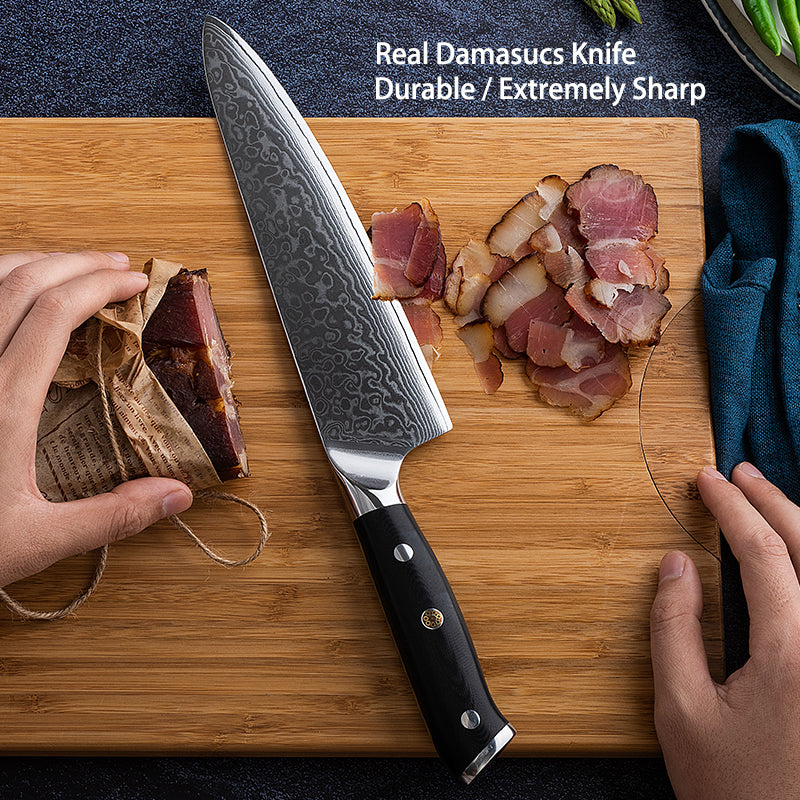 AMSZL 8 inch Damascus Chef Knife DM-GS003-1