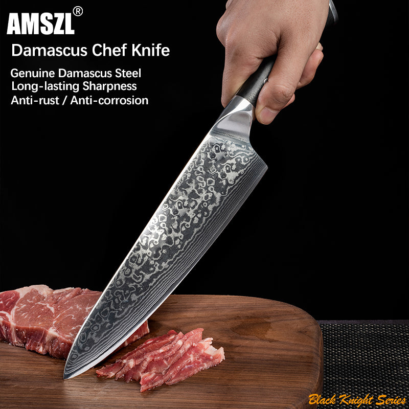 AMSZL 8 inch Damascus Chef Knife DM-GS003-1