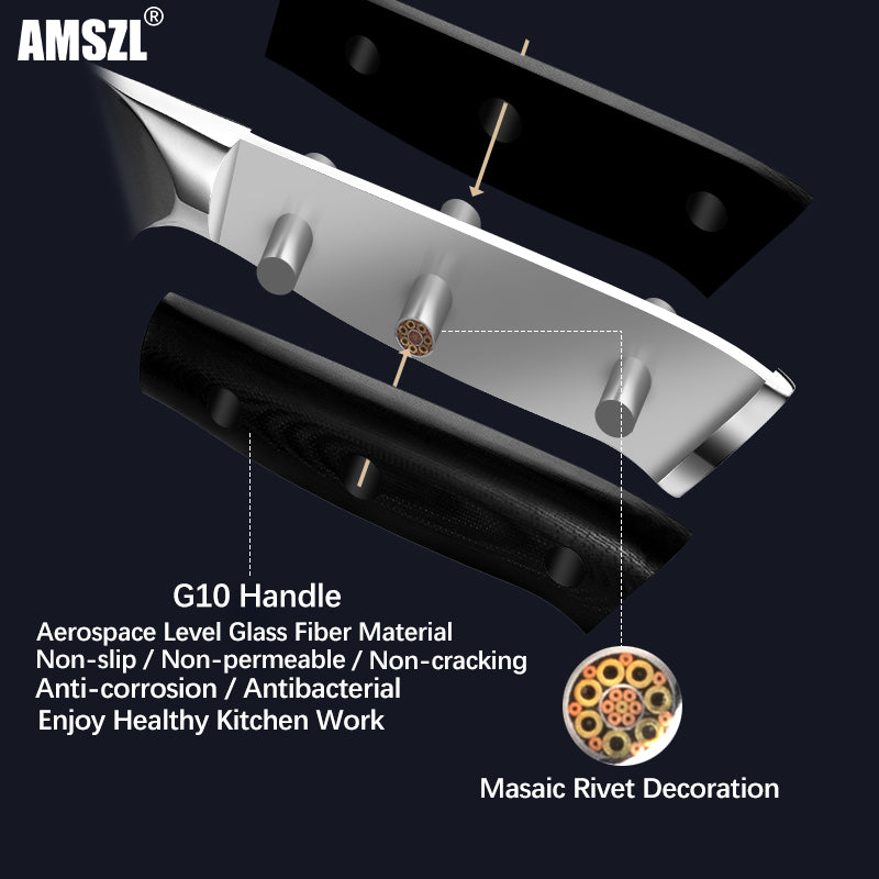 AMSZL 8 inch Damascus Chef Knife DM-GS003-1