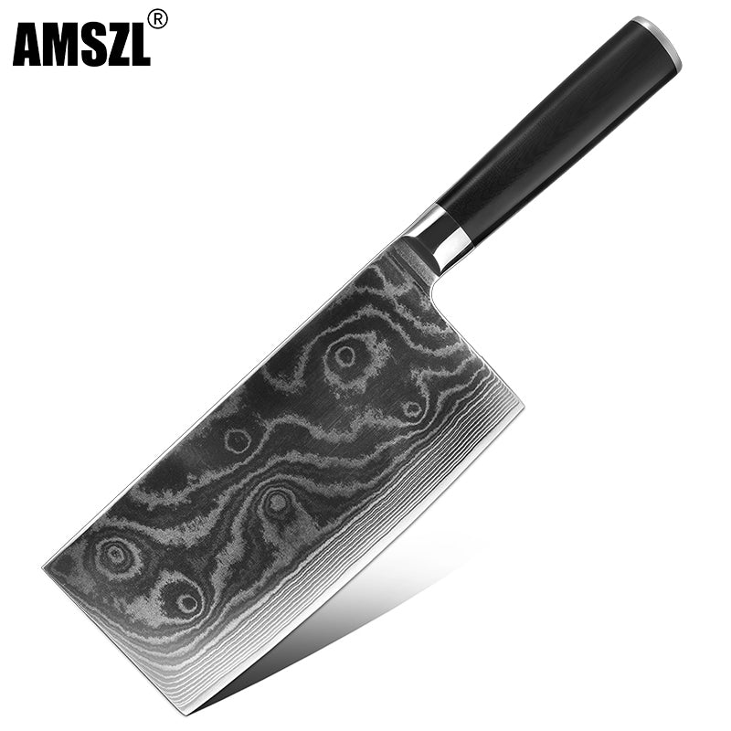 Boamlona 7 inch Damascus Cleaver DM-GS001