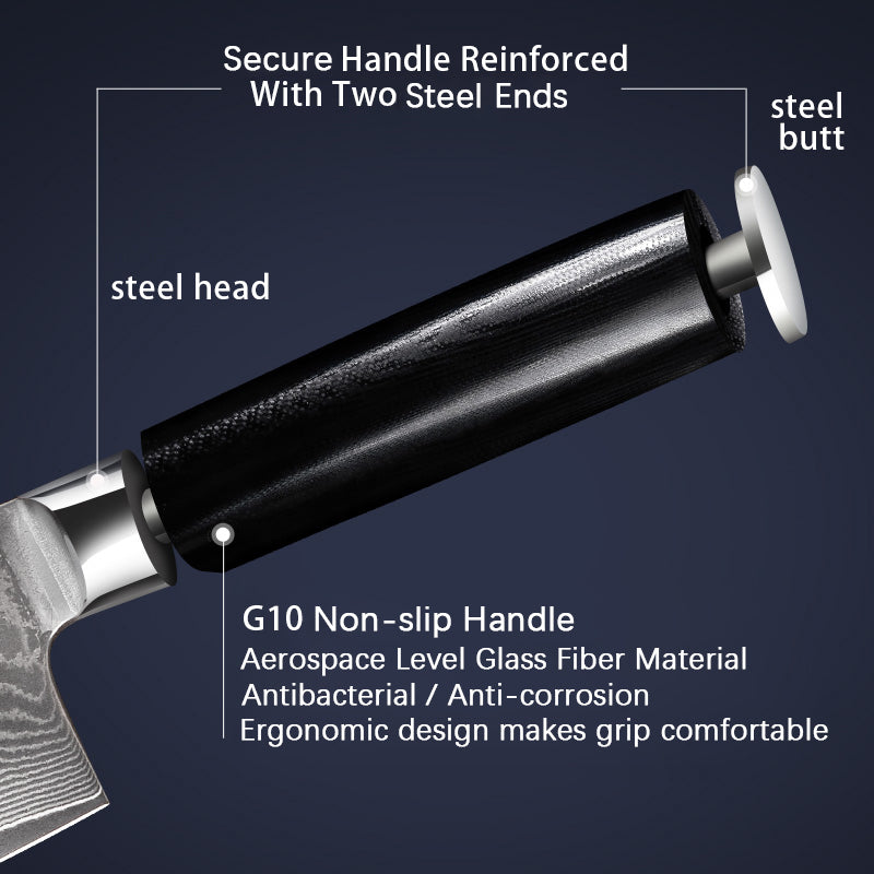 Boamlona 6.8" Damascus Nakiri Knife DM-GS002