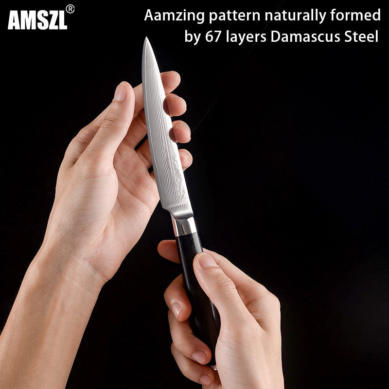 Boamlona 5 inch Damascus Utility Knife DM-GS008