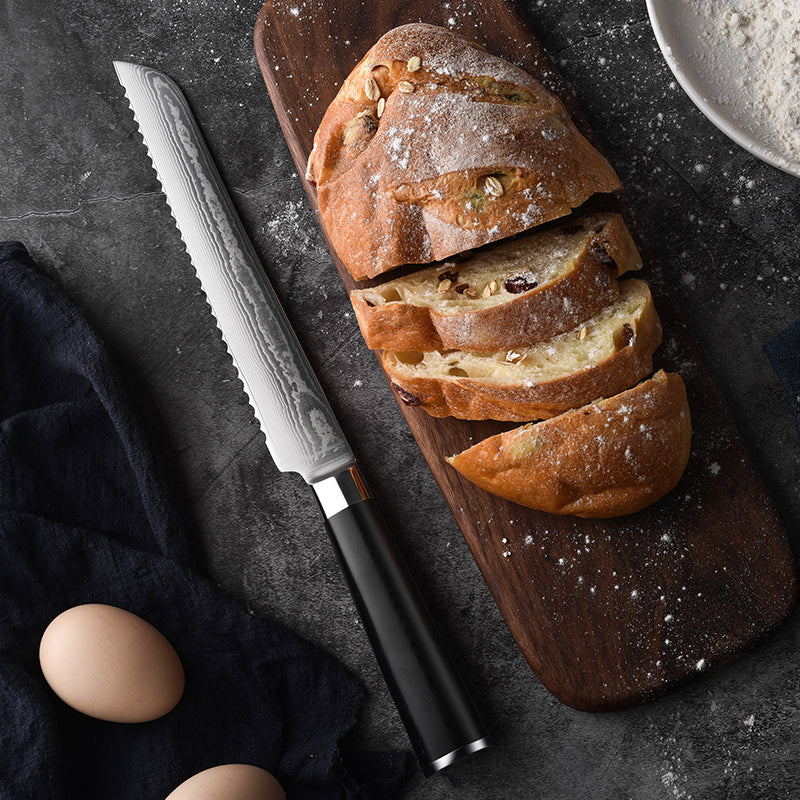 Boamlona 8 inch Damascus Bread Knife DM-GS005