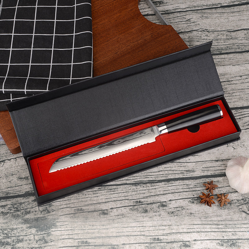 Boamlona 8 inch Damascus Bread Knife DM-GS005