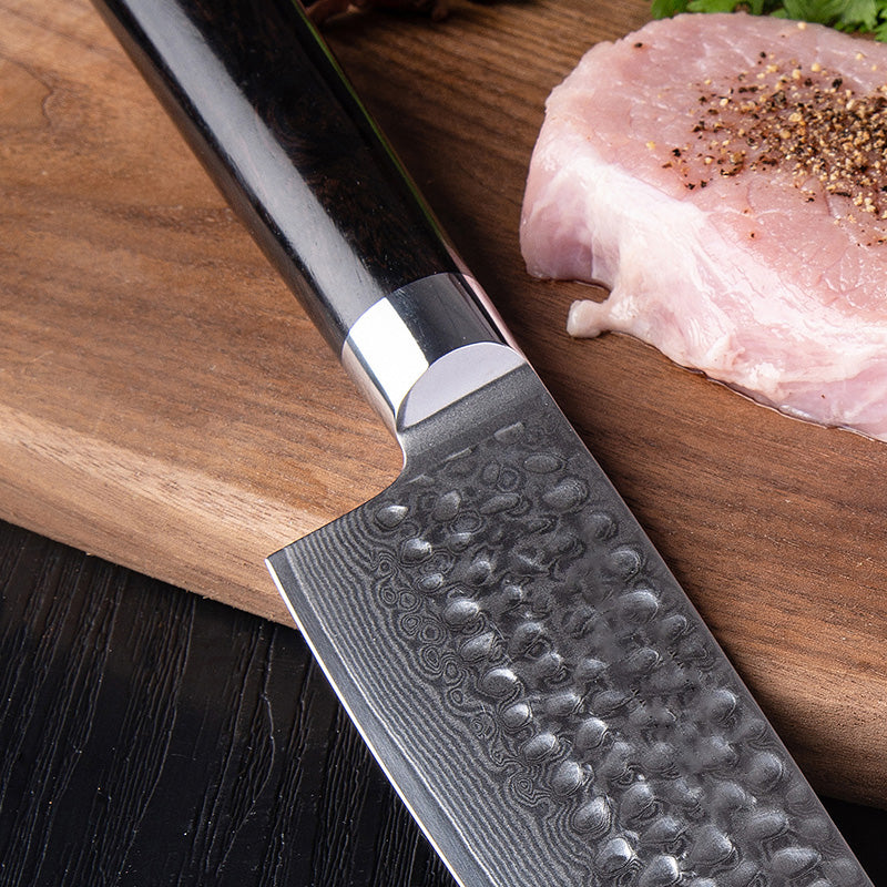 AMSZL 8 inch Hammered Damascus Chef Knife DM-GS03-7