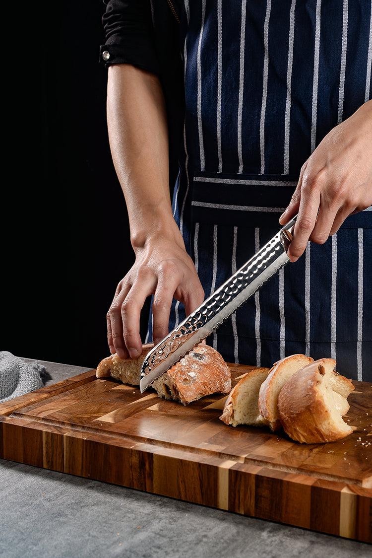 AMSZL Silver Scale Series - 8 inch Bread Knife, B9-C5