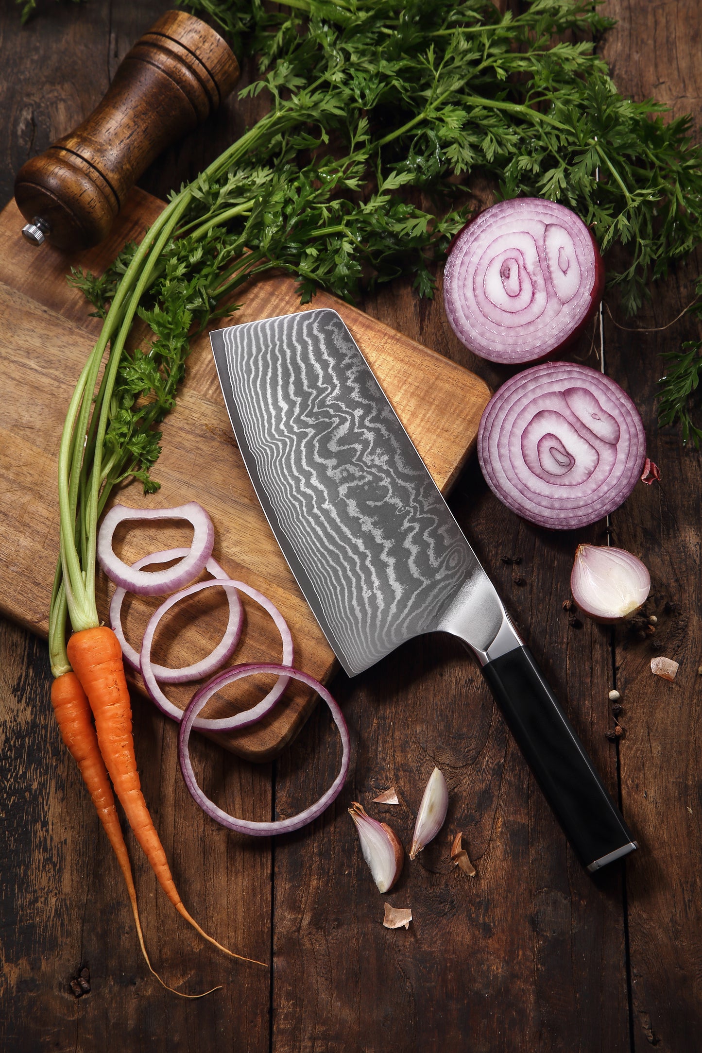 AMSZL 7 inch Damascus Chopping Knife DM-GS01-8