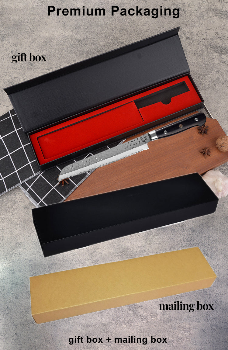 AMSZL Silver Scale Series - 8 inch Bread Knife, B9-C5