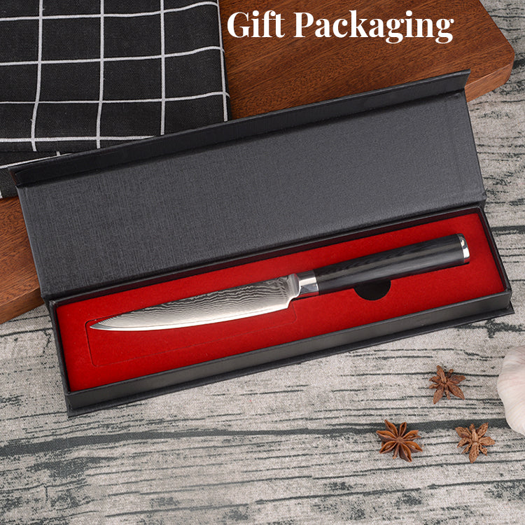 Boamlona 5 inch Damascus Utility Knife DM-GS008