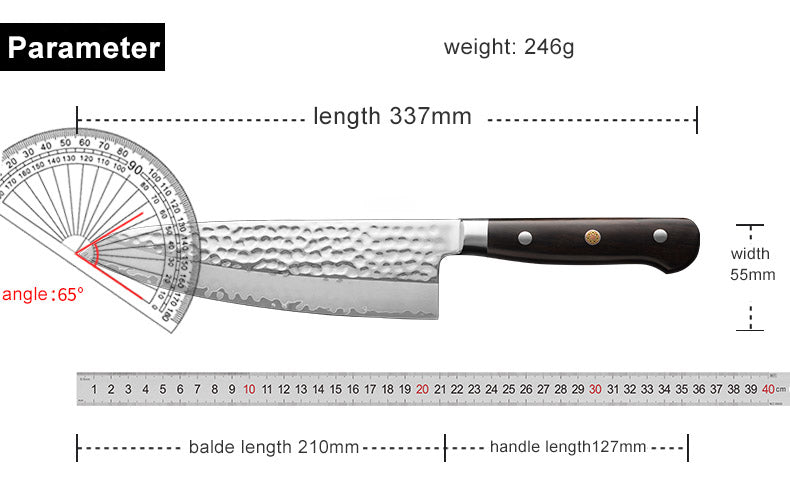 AMSZL Silver Scale Series - 8 inch Chef Knife, B9-C3